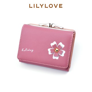 Ví nữ cầm tay mini ngắn nhỏ gọn bỏ túi nhiều ngăn thời trang cao cấp LILYLOVE A-08