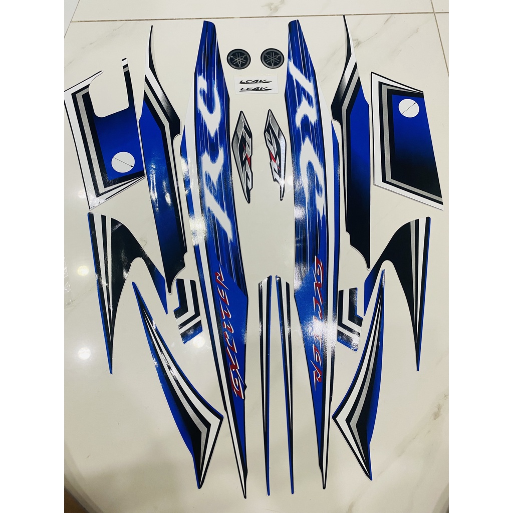 Nguyên bộ tem rời zin thái dán xe máy exciter rc 2008 đến 2010 màu xanh dương