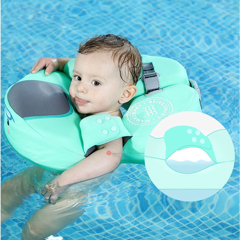 Phao bơi Mambobaby phao bơi chống lật phao tập bơi không bơm hơi cho bé từ 8 tháng tuổi 1 2 3 4 tuổi