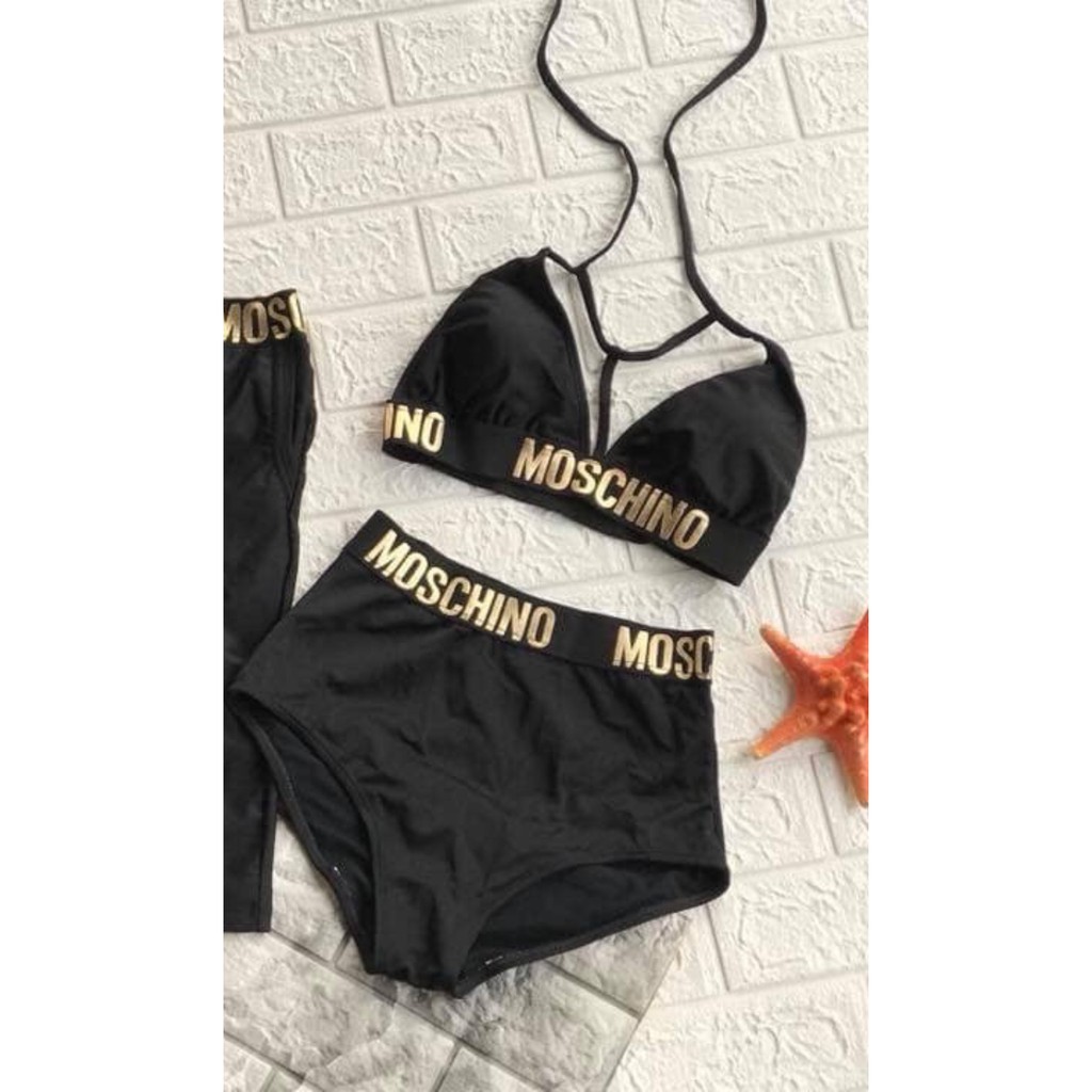 Bikini, Đồ Bơi Đi Biển Hai Mảnh Moschino Ngang ODERI HM-031