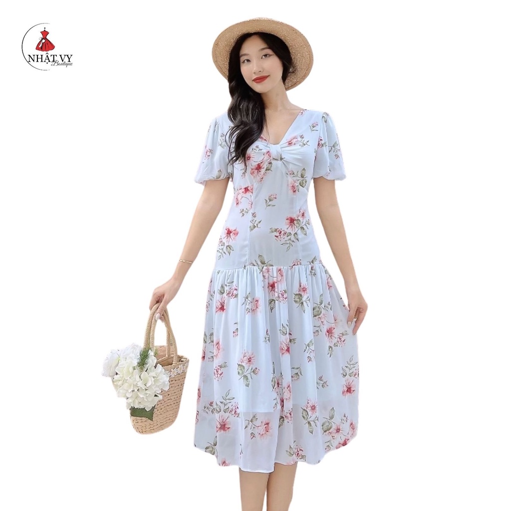 Đầm xòe đuôi cá tay ngắn - NHATVY D1954