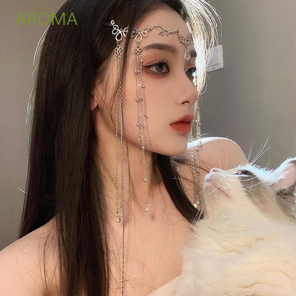 Cài tóc phối tua rua thời trang phong cách Trung Hoa dành cho cô dâu