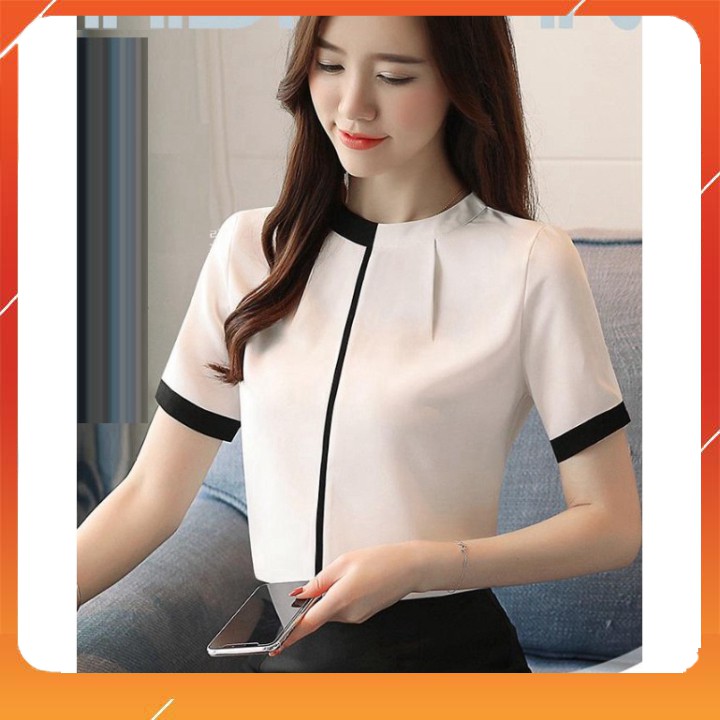 Sale SALE 10.10 ⚡ áo sơ mi nữ - sơ mi nữ công sở phá cách trẻ trung . . . . . :