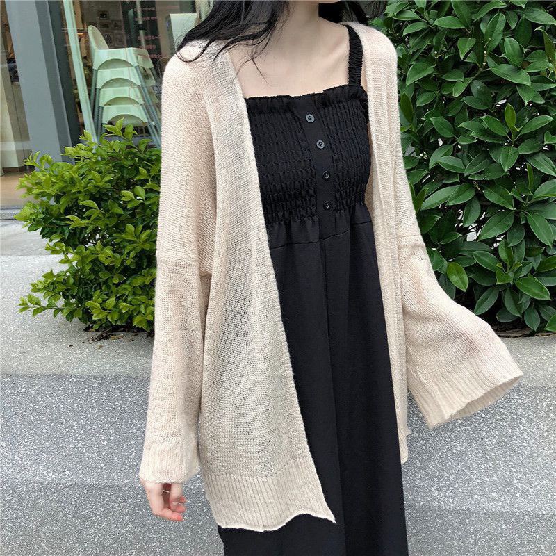 Áo khoác len cardigan chất voan hàn quốc ngang eo CDG3