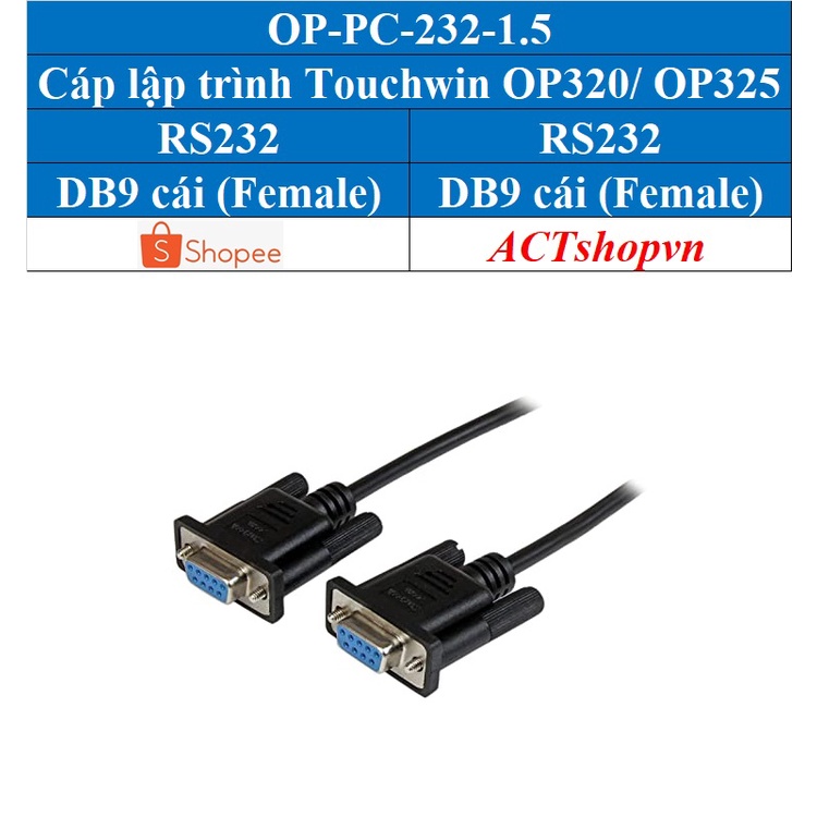 Cáp lập trình PLC HMI Servo