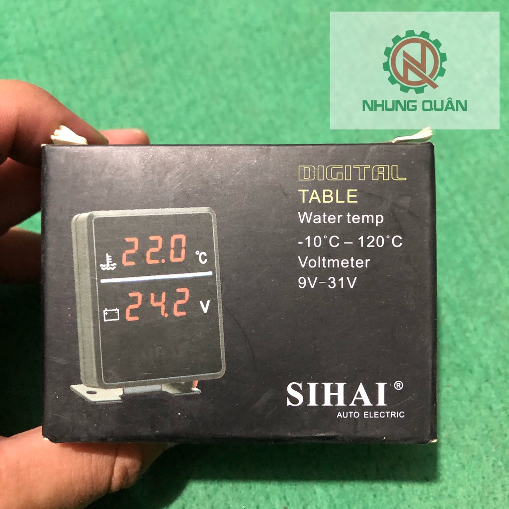 Đồng Hồ Báo Nhiệt độ 12v và 24v lắp cho xe tải Sihai