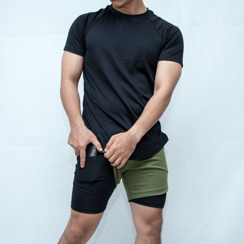 Quần short hai lớp Quần tập Gym nam TONIKIM vải thun co giãn thoáng mát, đủ màu đủ size QS2 | BigBuy360 - bigbuy360.vn