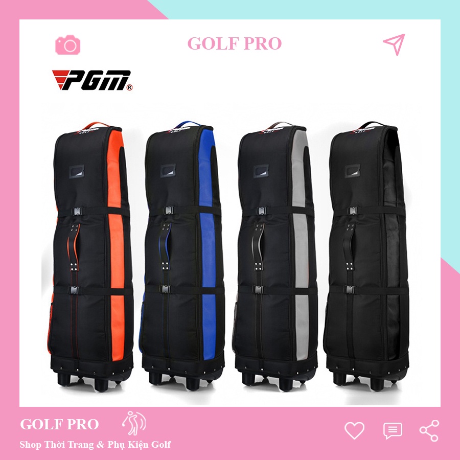 Cover máy bay bảo vệ túi gậy golf túi hàng không PGM chính hãng có bánh xe tiện lợi CM006