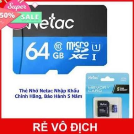 THẺ NHỚ MICRO SD NETAC 32GB - 64GB PHIÊN BẢN QUỐC TẾ | BigBuy360 - bigbuy360.vn