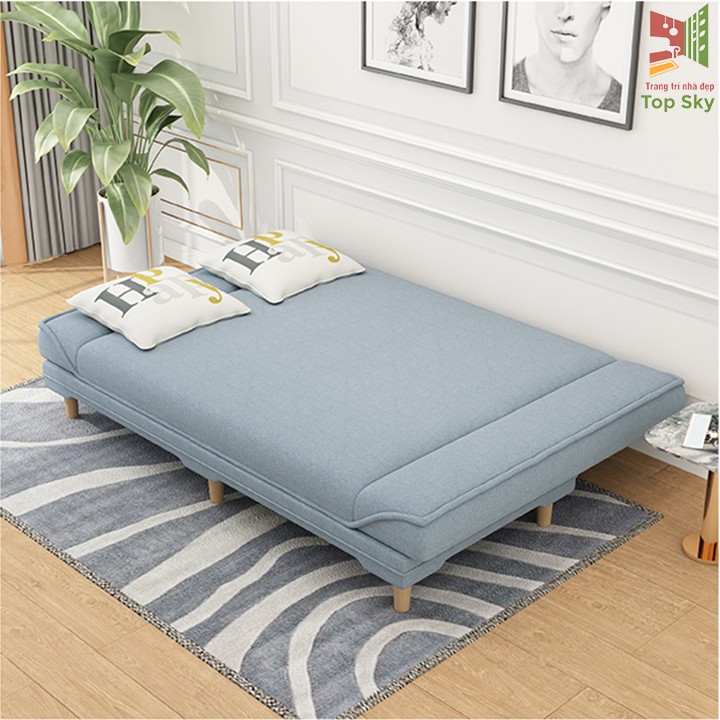 Giường Sofa Gấp Gọn Thành Ghế Đa Năng Phong Cách Hàn Quốc Dài 1m8 (Tặng kèm 2 gối trị giá 200k ) | BigBuy360 - bigbuy360.vn