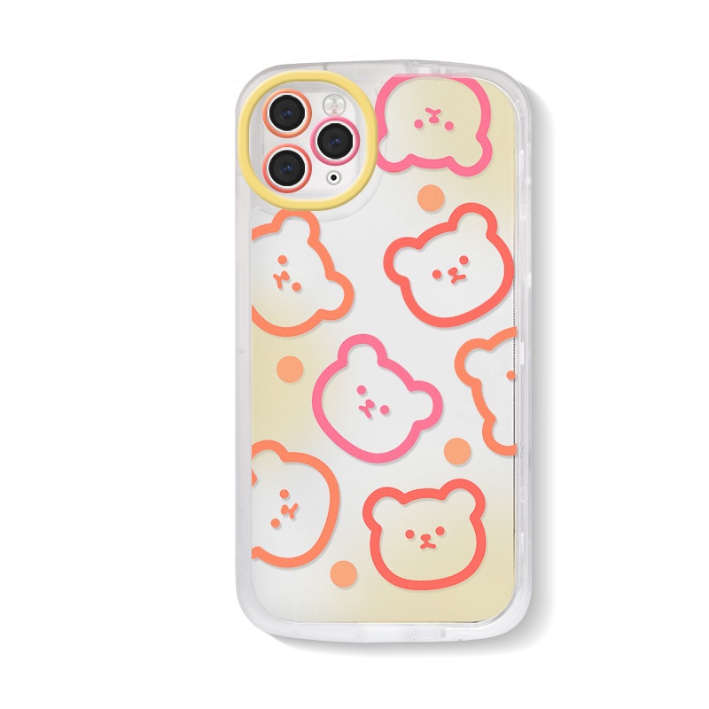 Ốp Điện Thoại Có Giá Đỡ Hình Đầu Gấu Hoạt Hình Cho iphone7 / 7plus / 8 / 8plus / xs / 11 / 12 / 13 / 14 / pro / max / plus / promax