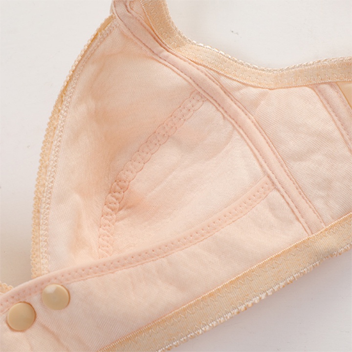 Áo lót bầu cho con bú không đệm mút cotton 100% mềm êm