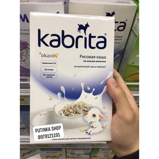Cháo ăn dặm gạo sữa dê Kabrita Nga hộp 180gr