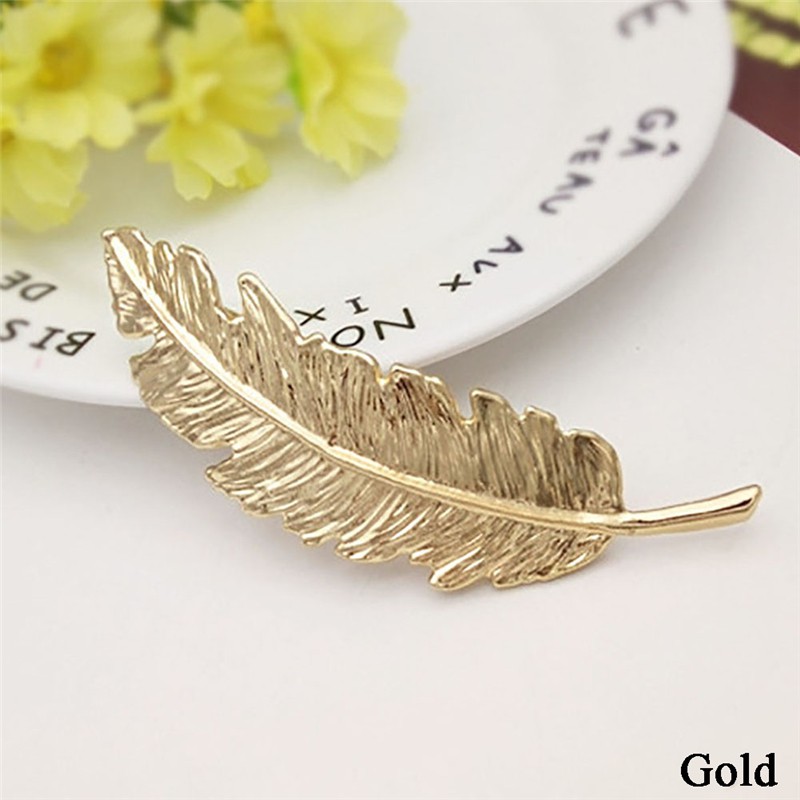 Trâm Cài Tóc Hình Chiếc Lá Phong Cách Retro