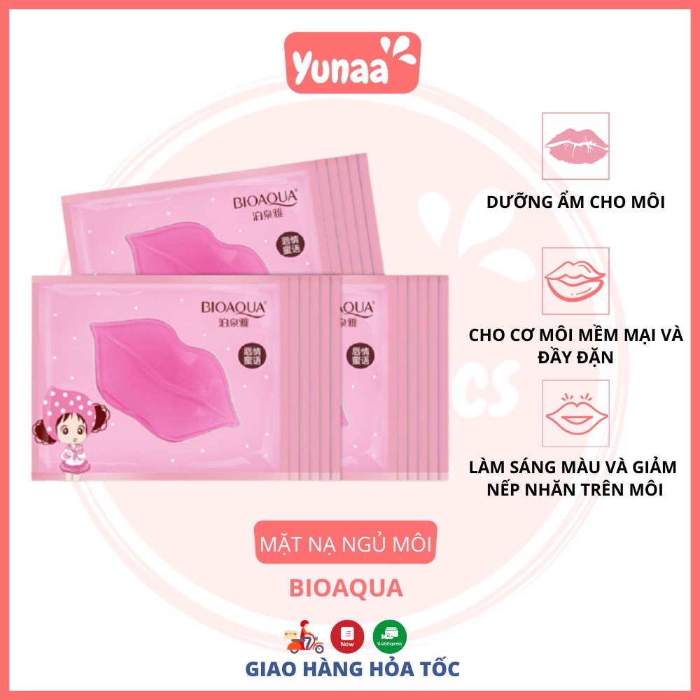 Mặt Nạ Ngủ Dưỡng Môi Bioaqua - Mask Giấy Dưỡng Ẩm Cho Môi