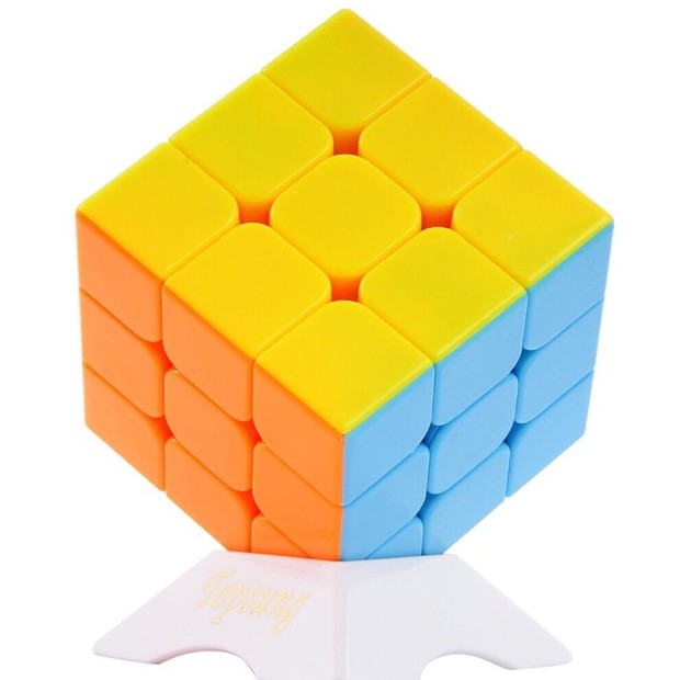Rubik 3x3 Promotion Màu Hồng Stickerless Cao Cấp. Đồ Chơi Rubic Siêu Trơn Bền Đẹp.