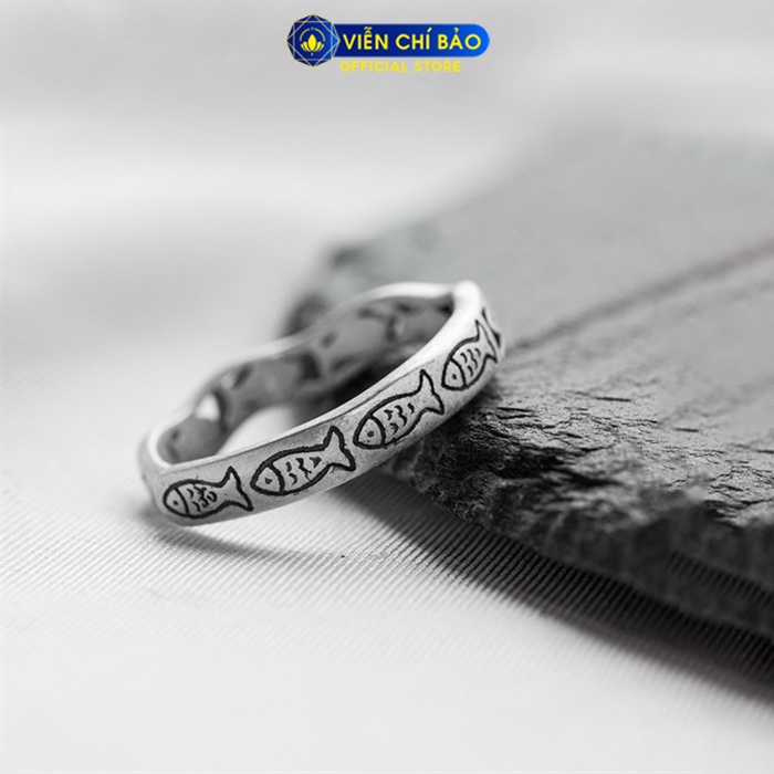 Nhẫn bạc nữ Tiểu Ngư chất liệu bạc Thái S925 Viễn Chí Bảo N000509