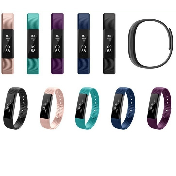 Đồng hồ đeo tay thông minh ID115 Đồng hồ báo thức Đồng hồ báo thức Bước truy cập Smart Bluetooth Sport Dây đeo cổ tay