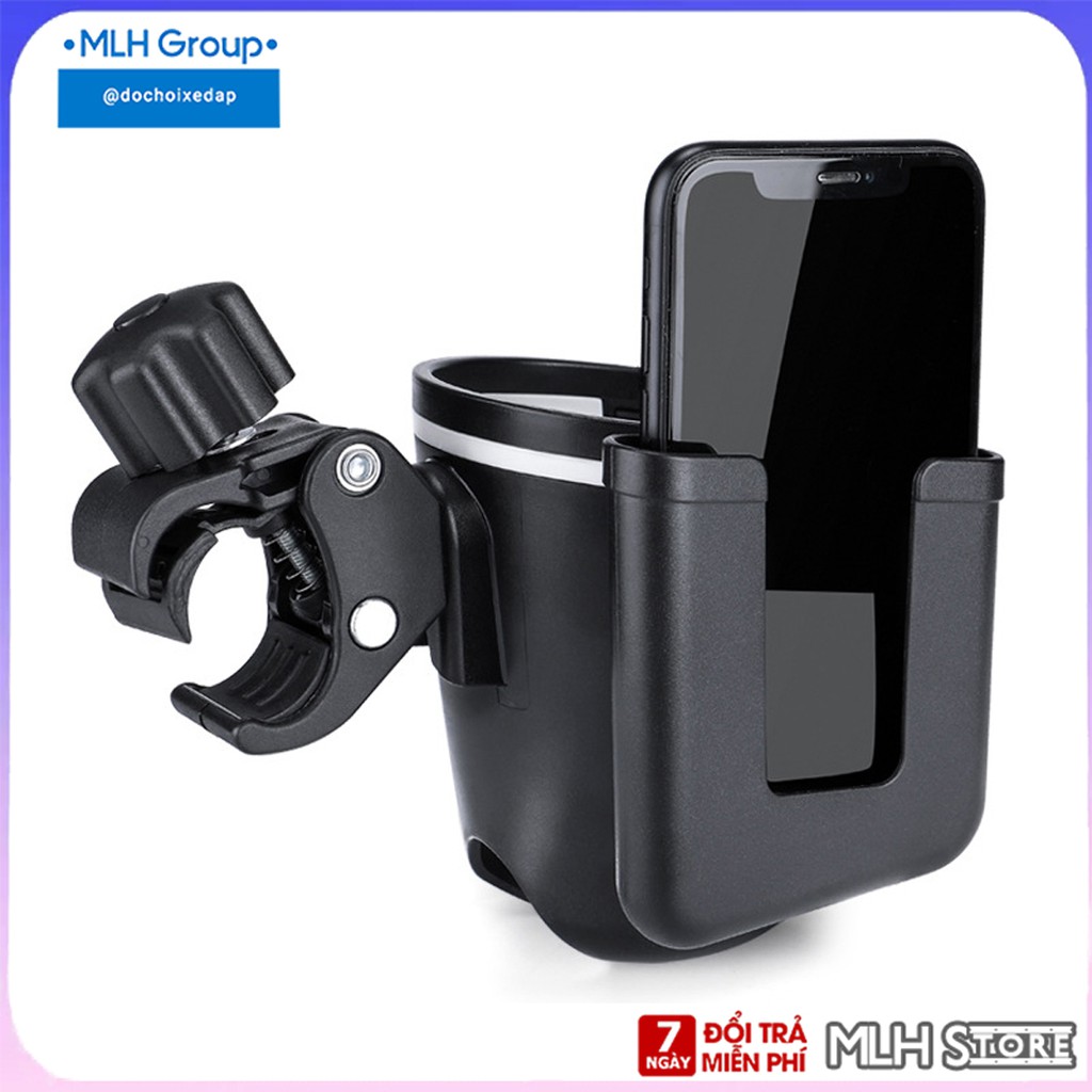 Giá Để Chai Nước/ Ly Nước Cho Xe Đạp Kẹp Giữ Bình Nước Xe Đạp Tiện Dụng 2 in 1 Siêu Bền Chắc Chắn