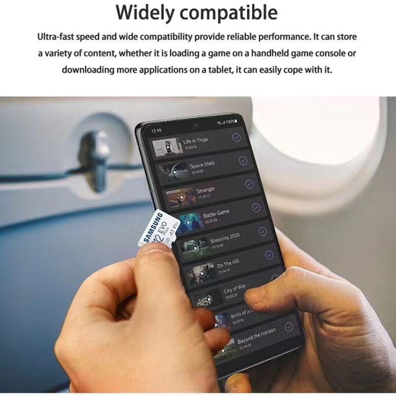 Bộ ChuyểN ĐổI 100% Samsung Evo Plus 512GB 256GB 128GB 64GB 32GB 16GB Micro SD Class 10 UHS-I U3 V30 A2 W / SD