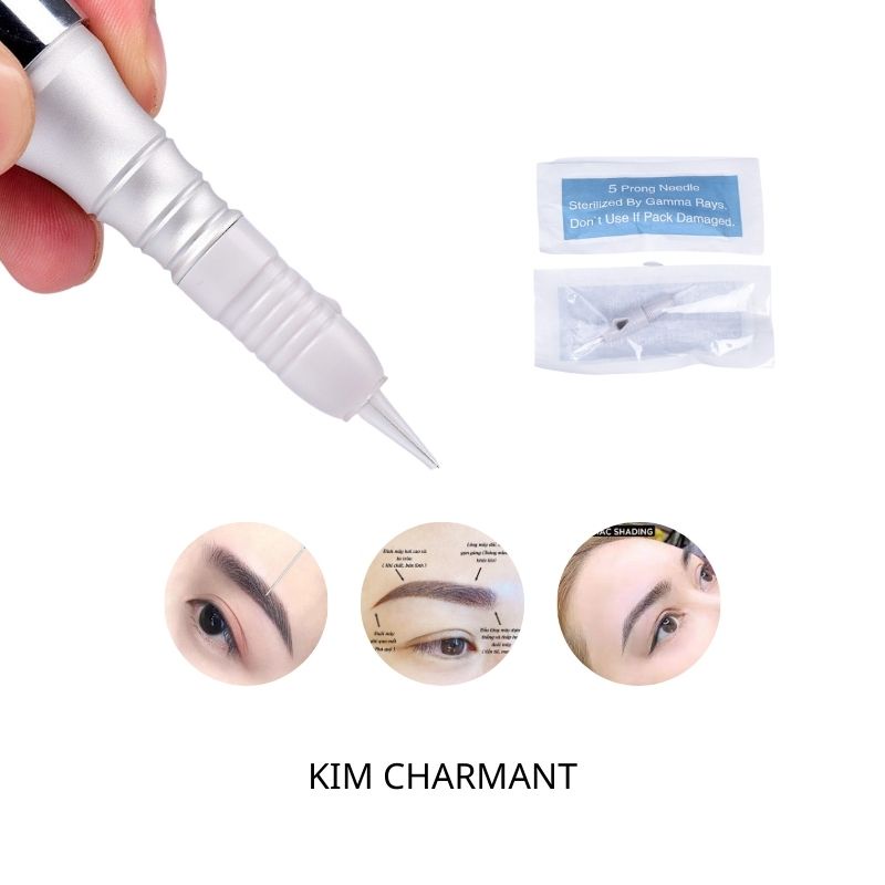 Kim lò xo Black Pearl 3(charmant) máy pen mini phun môi mày kỹ thuật số  bám nhanh bong đậm giá rẻ