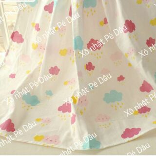 Vải xô nhật - mây nhiều màu 2 lớp