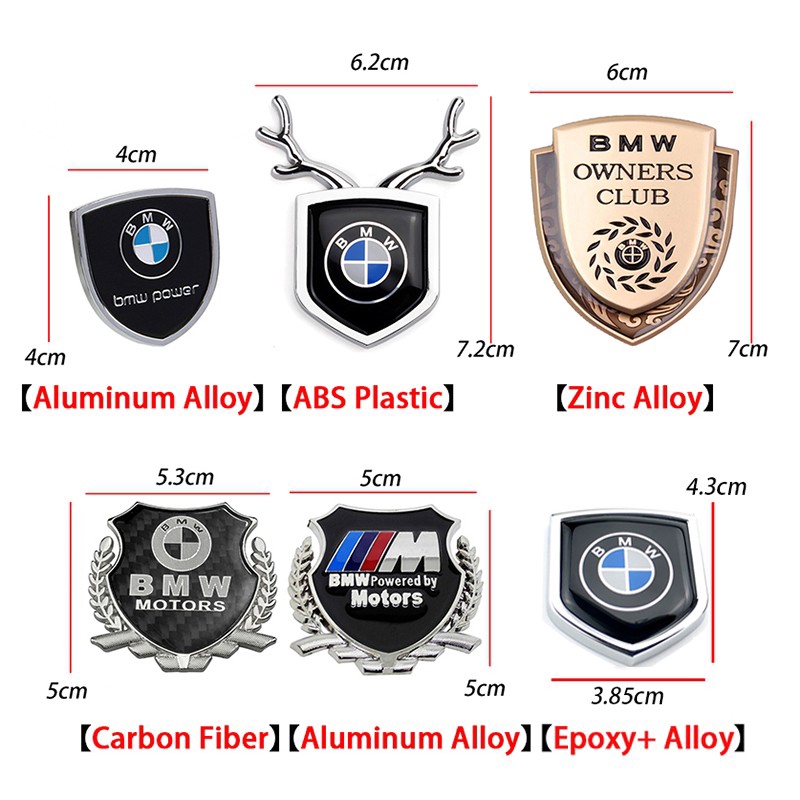 Miếng Dán Trang Trí Xe Hơi Bmw E60 E46 E36 E38 E39 E34 E30 F10 F30