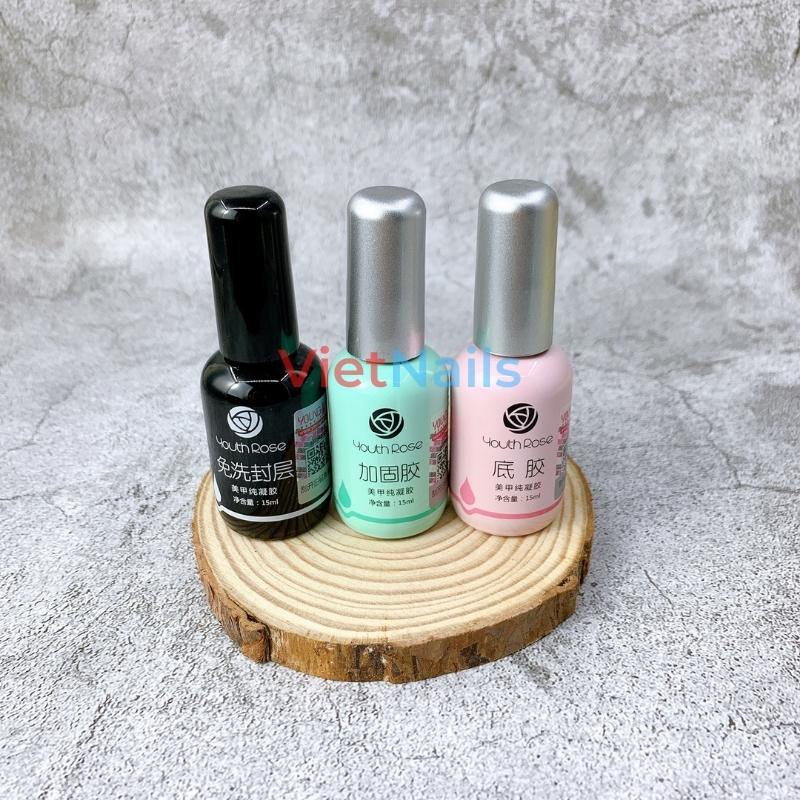 Sơn Base Top Cứng Móng Hoa Hồng Youth Rose Chính Hãng