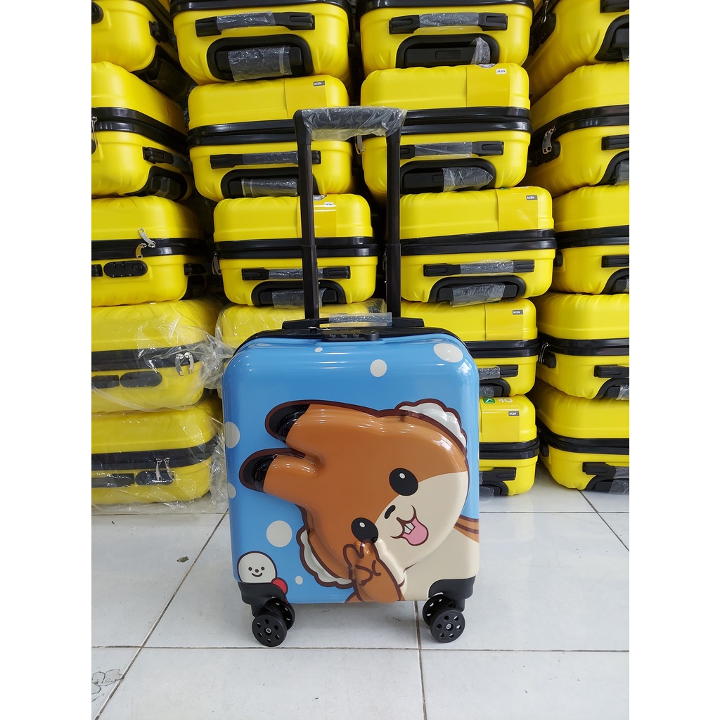 Vali kéo trẻ em 2 mặt in cao cấp 4.8