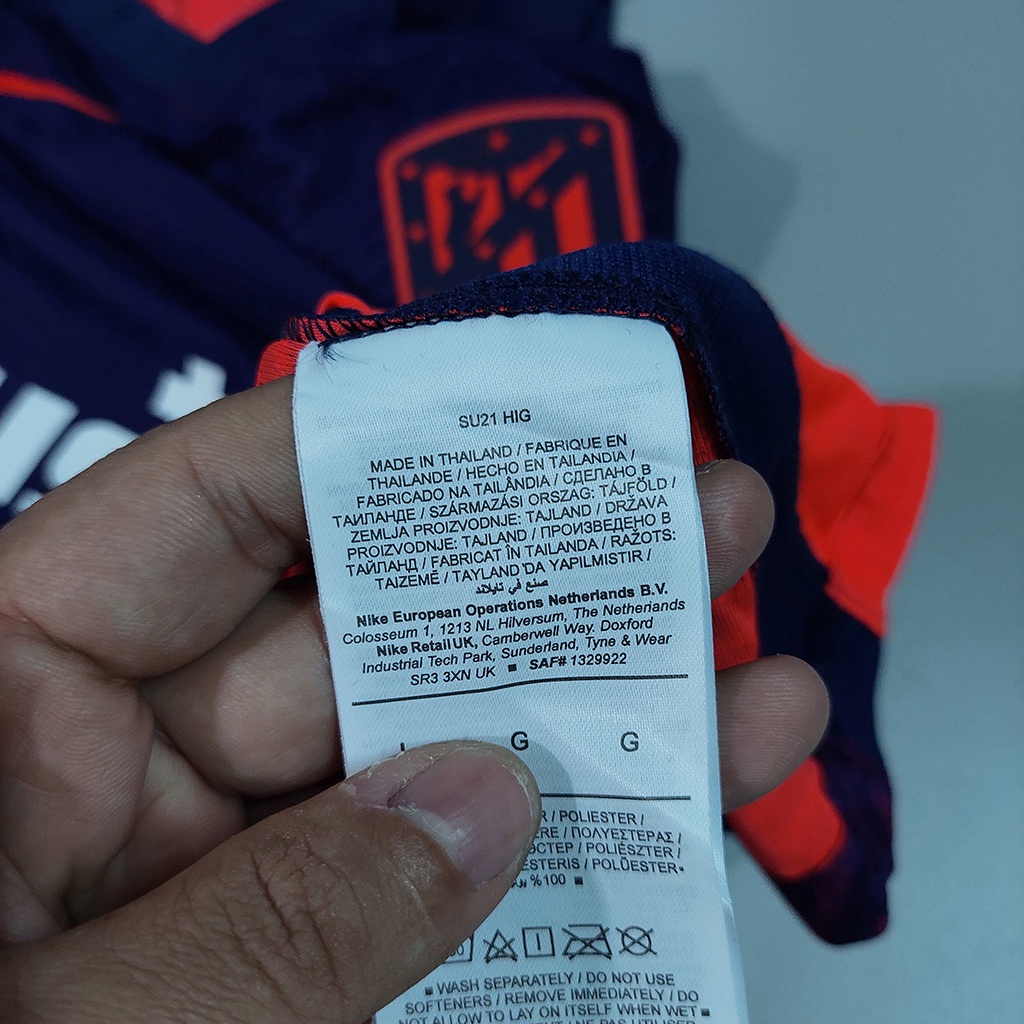 BỘ ÁO ĐẤU CLB ATLETICO MADRID SÂN KHÁCH 2021/22 HÀNG THÁI BẢN PLAYER CAO CẤP