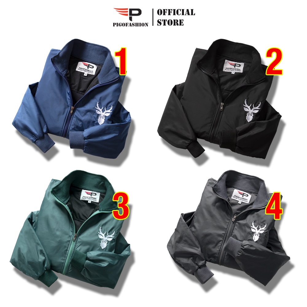 Áo khoác dù nam 2 lớp logo thêu cao cấp Zakd901 (4 màu)