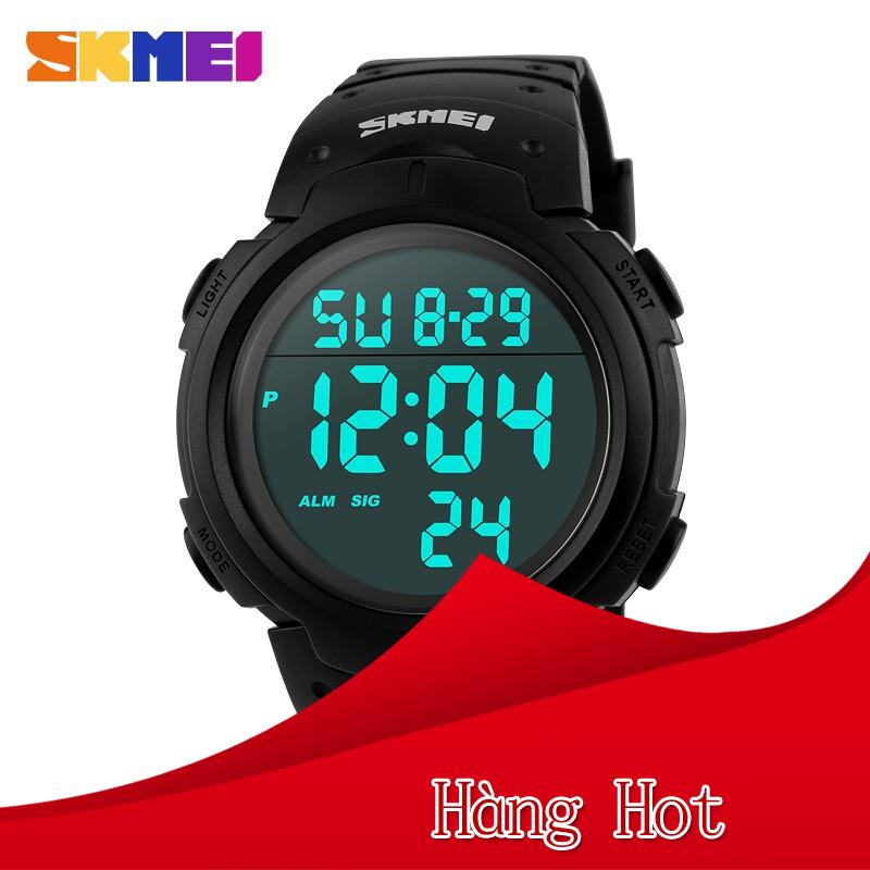 Đồng hồ nam Skmei 1068 thể thao điện tử dây cao su