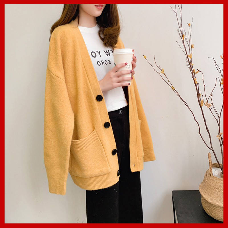 [Giảm 10K: Mã VENU10K] Áo khoác len cardigan chất mịn đẹp hàng quảng châu cao cấp | BigBuy360 - bigbuy360.vn