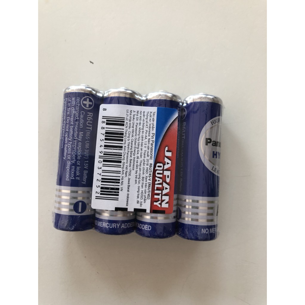 Pin tiểu xanh AA PANASONIC 4 viên