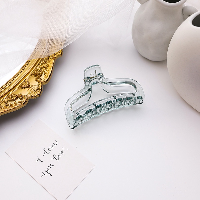 Kẹp tóc bằng nhựa trong suốt phong cách Hàn Quốc thời trang