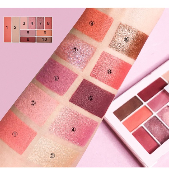 BẢNG MẮT KÈM PHẤN MÁ HOLDLIVE DO I SMELL COLOR SCHOOL siêu xinh