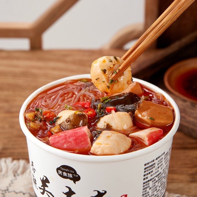 Lẩu cốc viên hải sản full topping, lẩu cốc ăn liền siêu tiện lợi, lẩu cốc Hongkong kèm miến ăn bao no | BigBuy360 - bigbuy360.vn