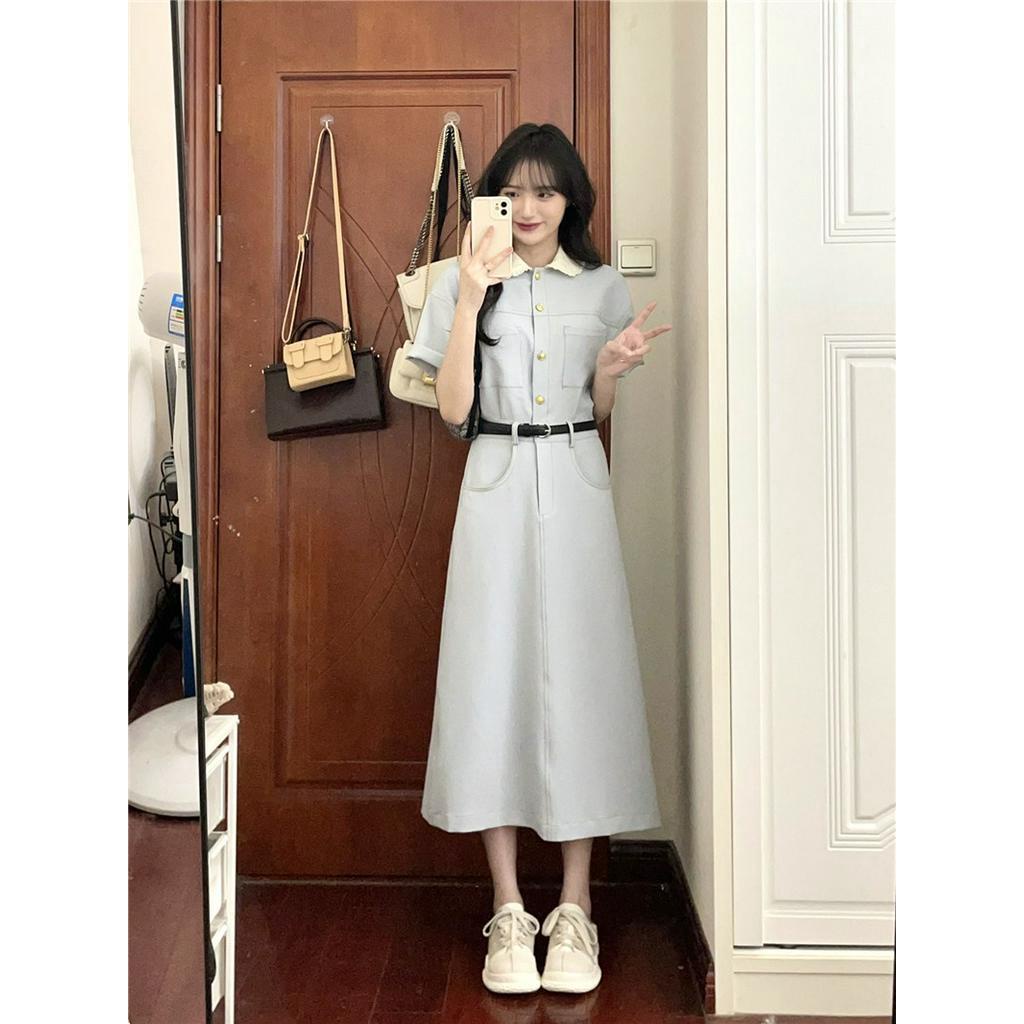 Đầm Tay Ngắn Cổ Ren Ôm Eo Thời Trang 62723