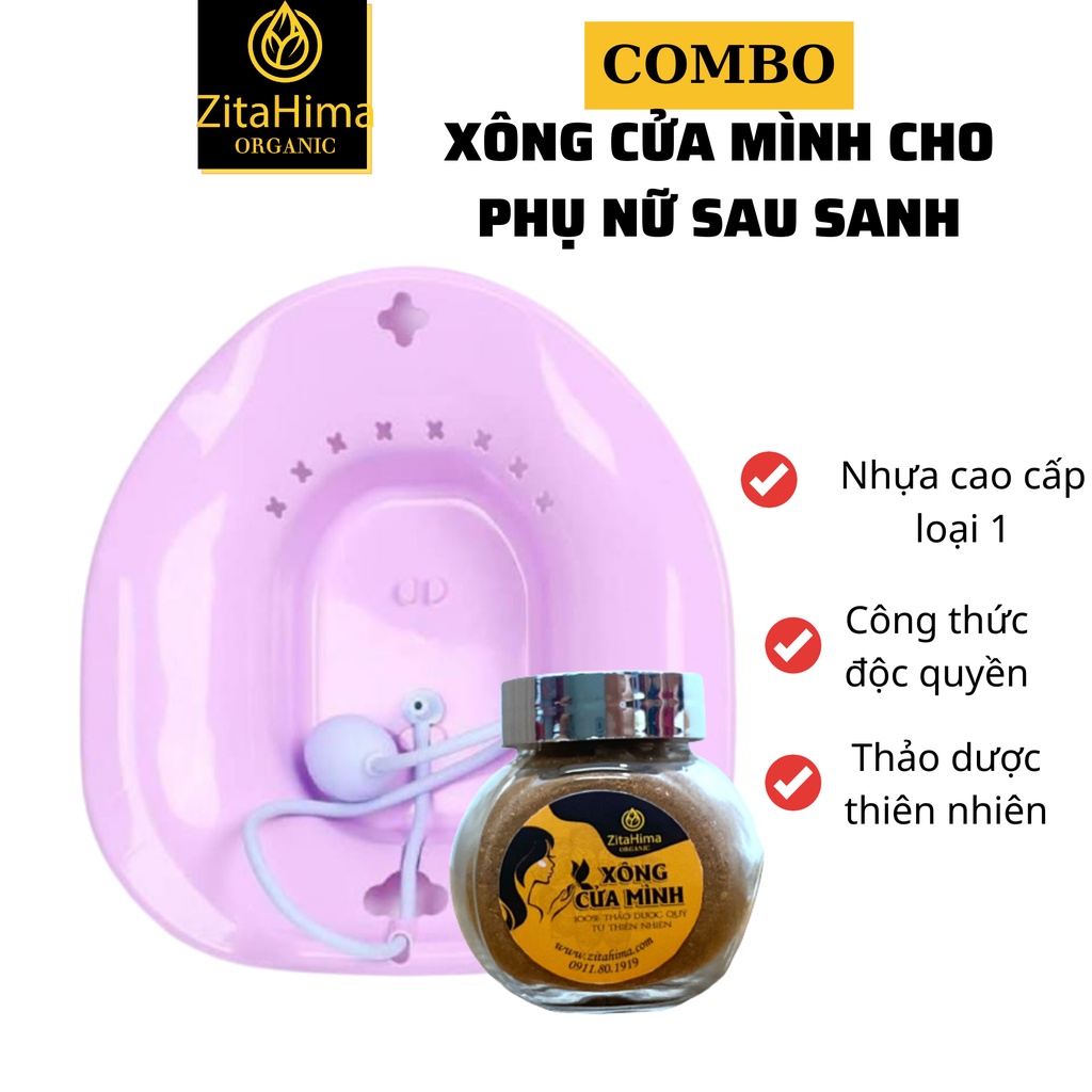 Combo Xông Vùng Kín ZitaHima Cho Bà Mẹ Sau Sanh Cao Cấp