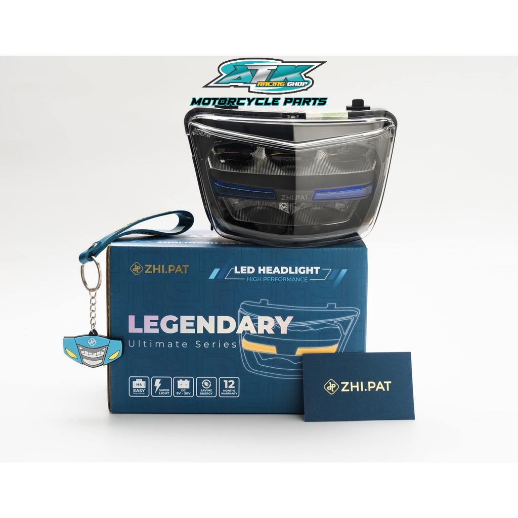 Choá đèn pha led 2 tầng chính hãng ZHIPAT dành cho xe wave 100, 110 110s wave Thái lan LEGENDARY