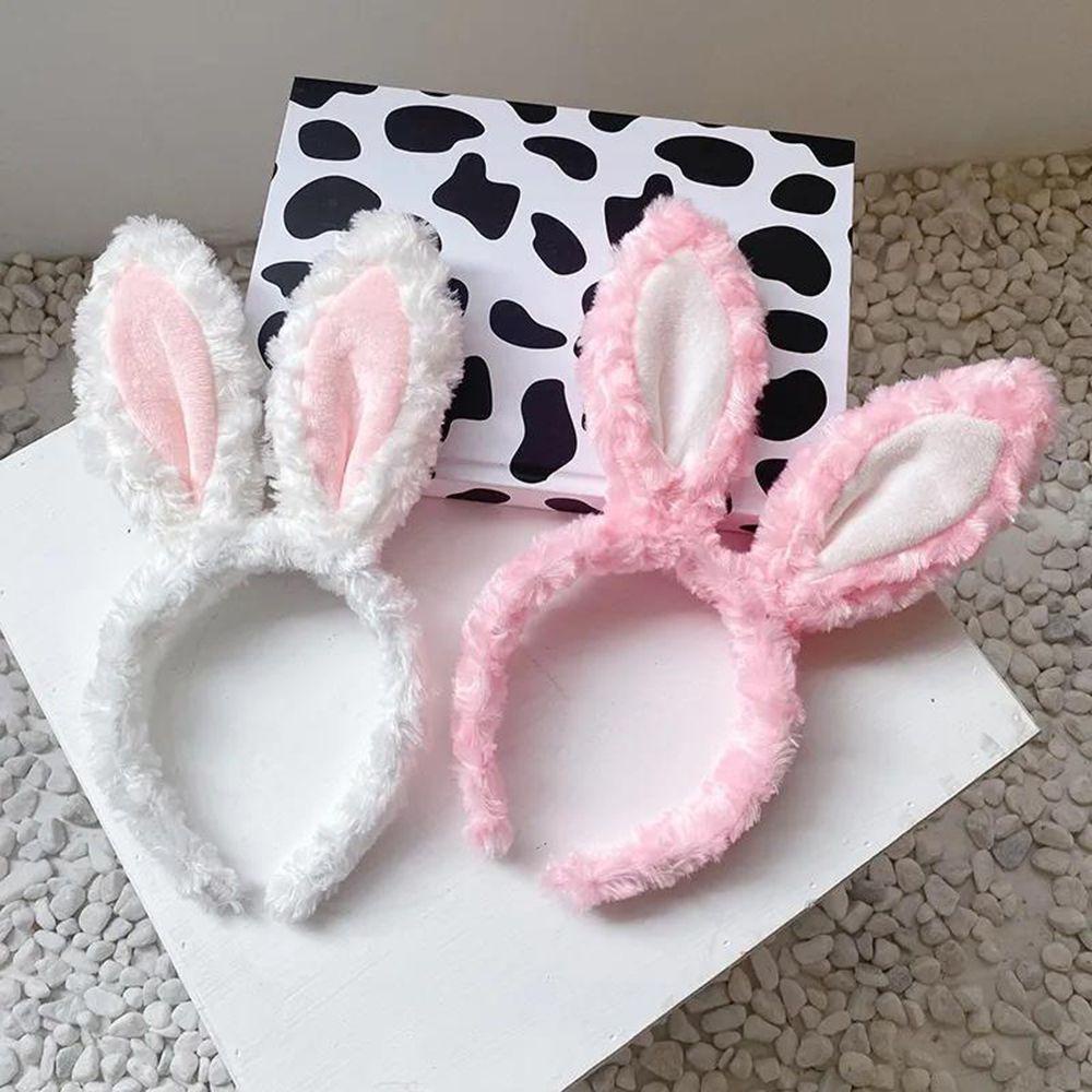 Băng Đô Tai Thỏ Phối Lông Thời Trang Cho Nữ