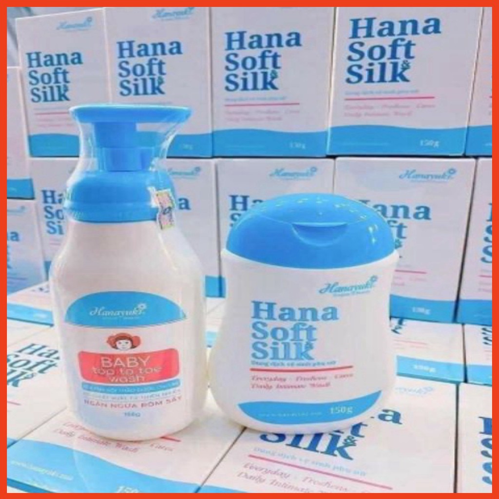 Combo Sữa Tắm Cho Bé &amp; Dung Dịch Vệ Sinh Phụ Nữ Hanayuki