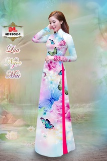 Vải áo dài in hình bướm