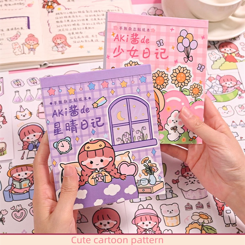 Bộ sticker Dán Trang Trí Sổ Tay diy Dành Cho Bé Gái