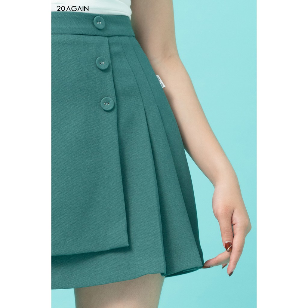 [Mã WABR20AG15 giảm 10% đơn 99K] Chân Váy A Vạt Chồng Xếp Ly 20Again, hàng thiết kế trẻ trung JAA1117 | BigBuy360 - bigbuy360.vn