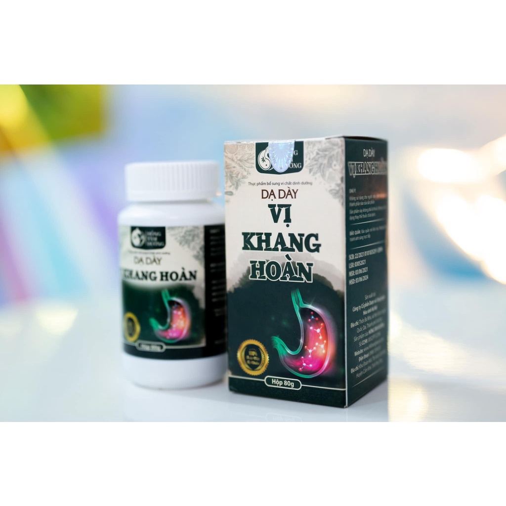 Dạ Dày Vị Khang Hoàn Mộc Can Hỗ Trợ Trào Ngược Thực Quản, Bảo Vệ Niêm Mạc Dạ Dày Hộp 80g