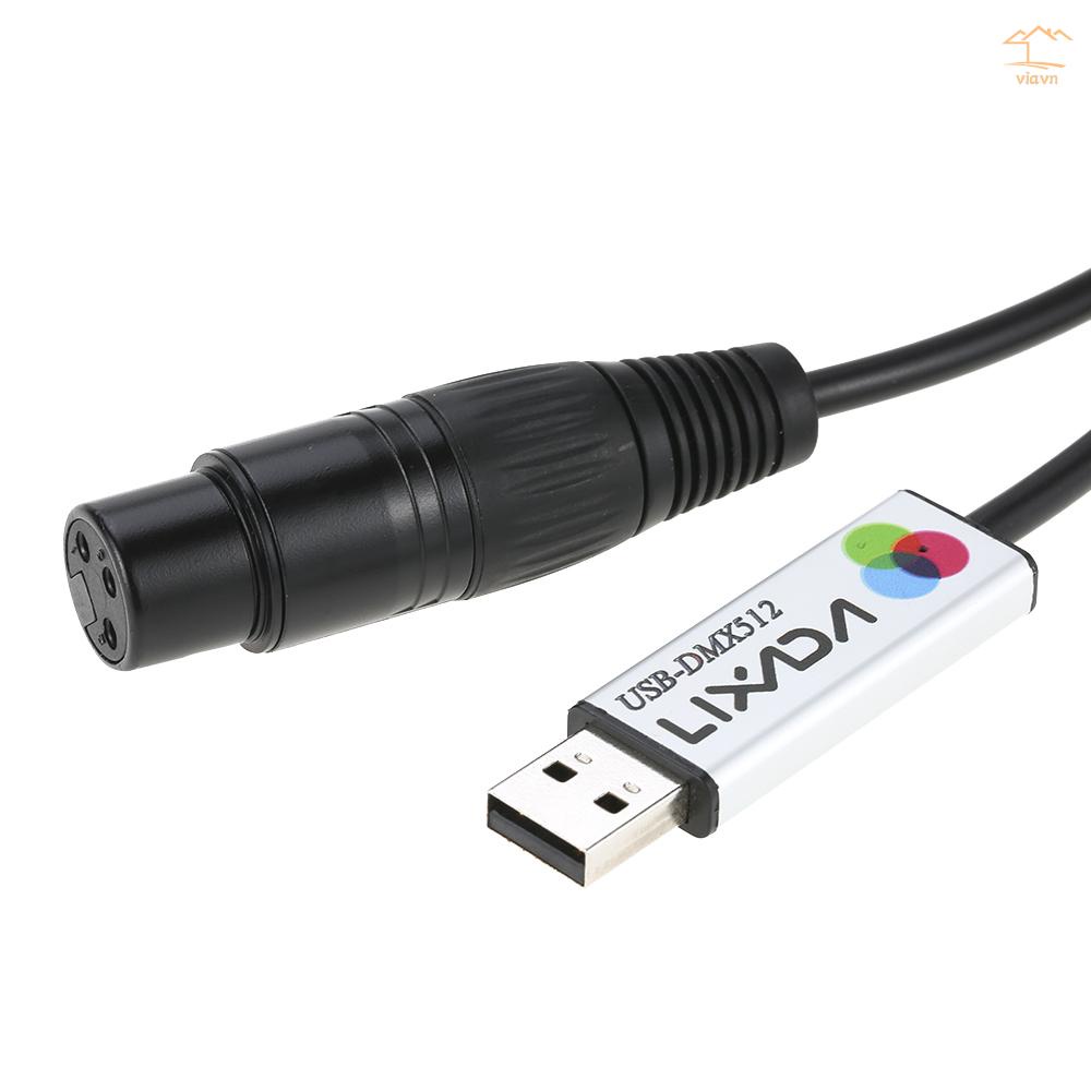 LIXADA Bộ Điều Hợp Giao Diện USB Sang DMX Đèn LED DMX512 Dùng Cho Máy Tính