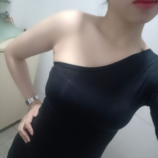 Đầm body lệch vai 1 tay