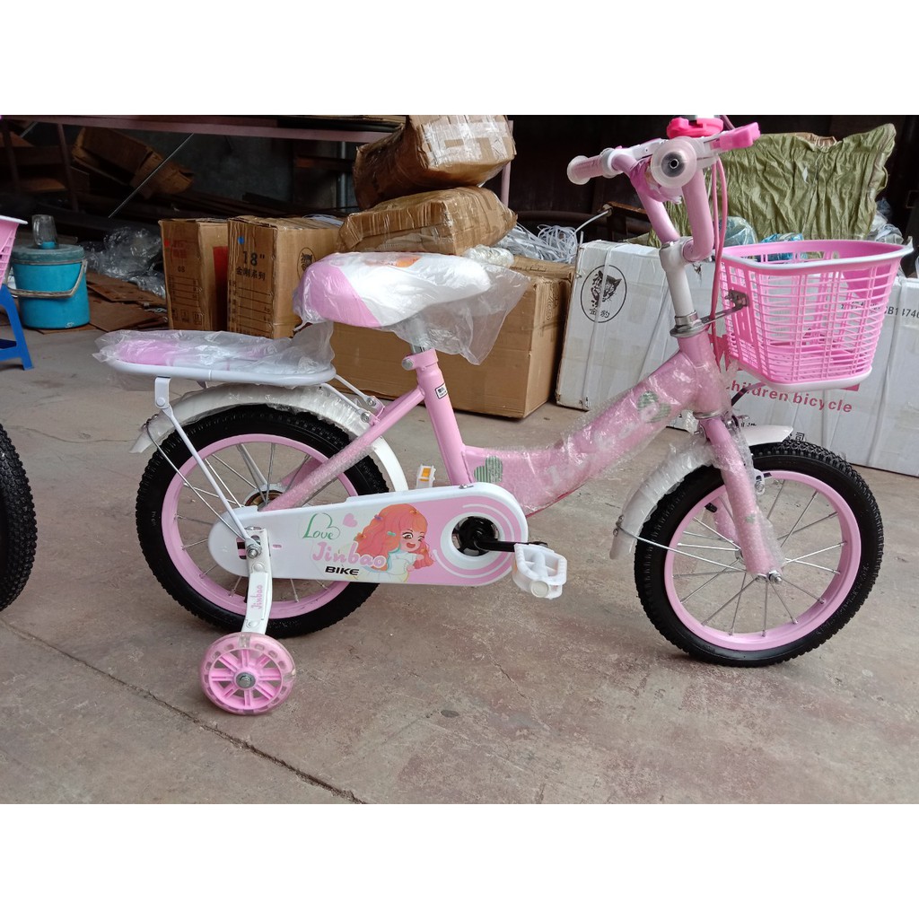 XE ĐẠP MÀU HỒNG, TÍM CHO BÉ GÁI SIZE 12, 14. 16 INCH
