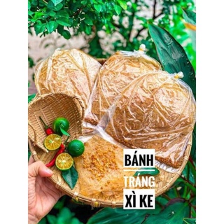 Bánh tráng xì ke muối nhuyễn bịch to ❤freeship❤ bánh tráng xì ke muối nhuyễn